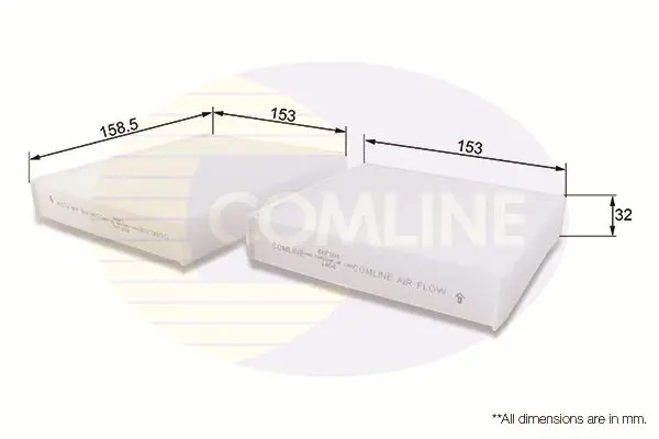 Filtrs, Salona telpas gaiss COMLINE EKF101