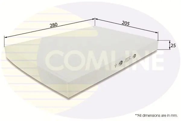 Filtrs, Salona telpas gaiss COMLINE EKF112