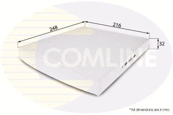 Filtrs, Salona telpas gaiss COMLINE EKF122