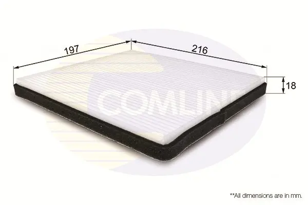 Filtrs, Salona telpas gaiss COMLINE EKF126