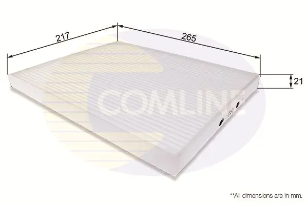 Filtrs, Salona telpas gaiss COMLINE EKF137