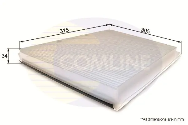 Filtrs, Salona telpas gaiss COMLINE EKF139