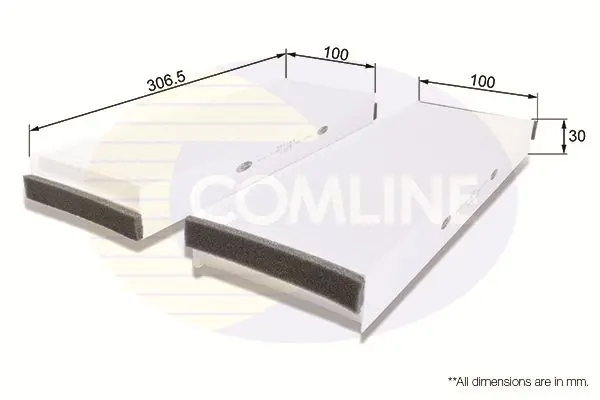 Filtrs, Salona telpas gaiss COMLINE EKF164