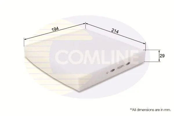 Filtrs, Salona telpas gaiss COMLINE EKF185