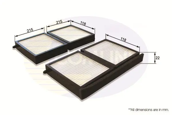 Filtrs, Salona telpas gaiss COMLINE EKF258