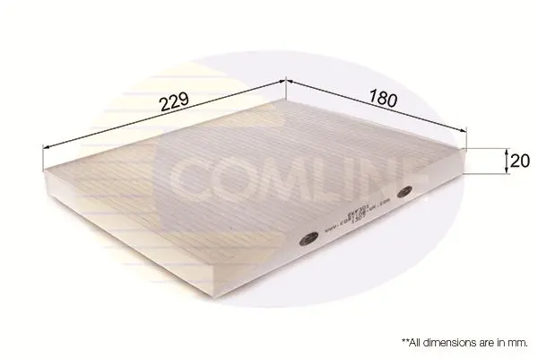 Filtrs, Salona telpas gaiss COMLINE EKF301