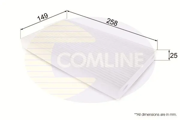 Filtrs, Salona telpas gaiss COMLINE EKF344