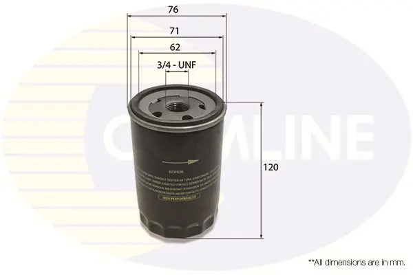 Eļļas filtrs COMLINE EOF036