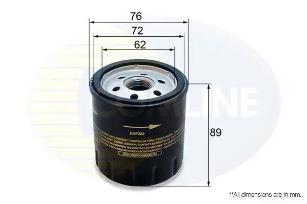 Eļļas filtrs COMLINE EOF282