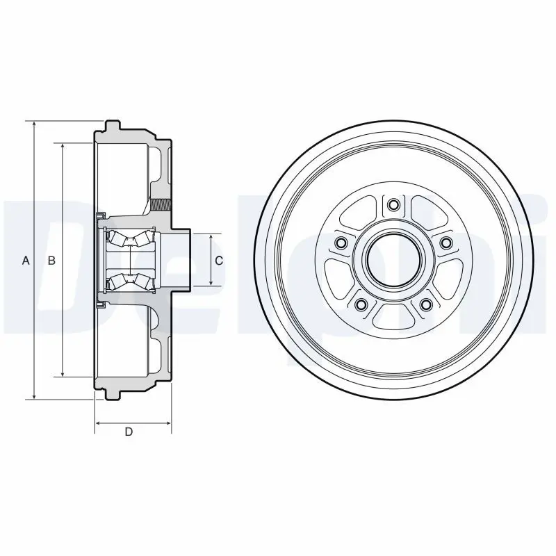 Bremžu trumulis DELPHI BFR656
