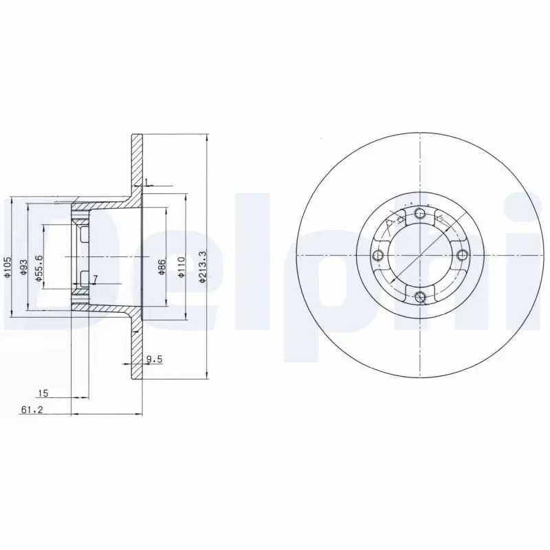 Bremžu diski DELPHI BG2081