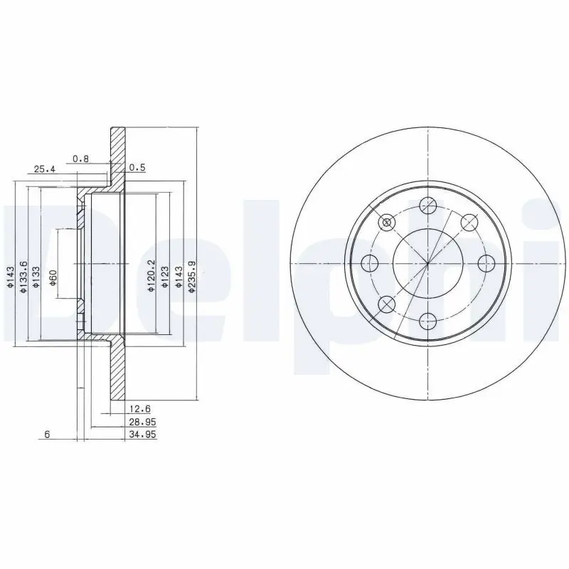 Bremžu diski DELPHI BG2148