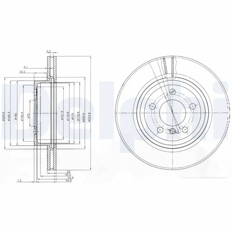 Bremžu diski DELPHI BG3938