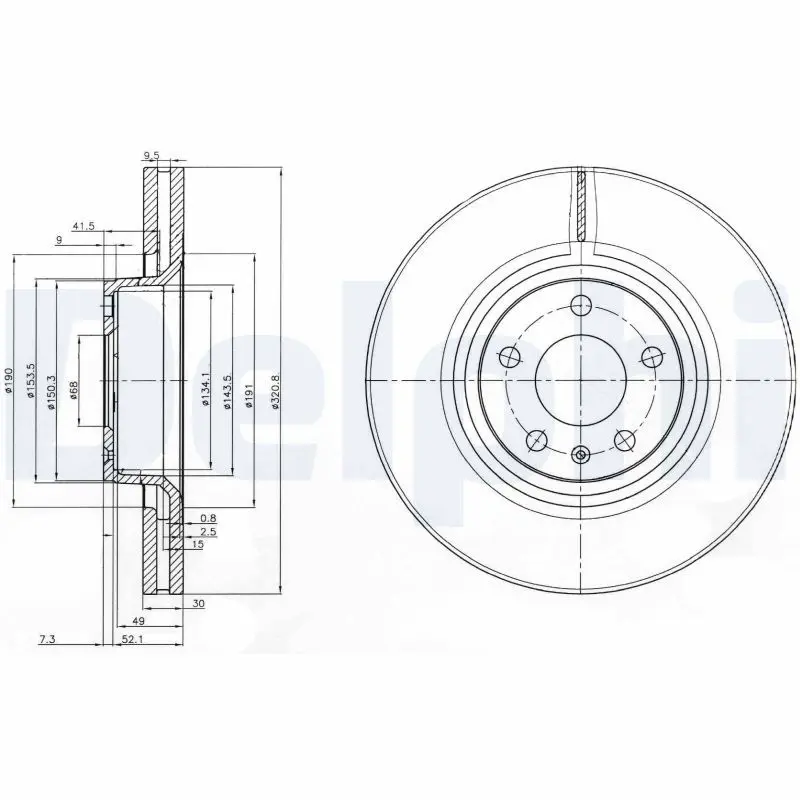 Bremžu diski DELPHI BG3939