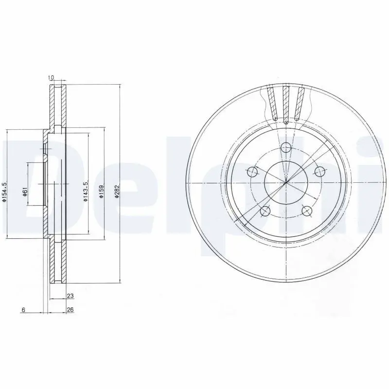 Bremžu diski DELPHI BG4000