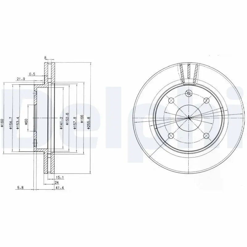 Bremžu diski DELPHI BG4003