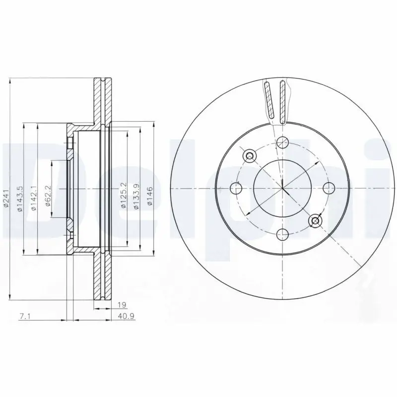 Bremžu diski DELPHI BG4009