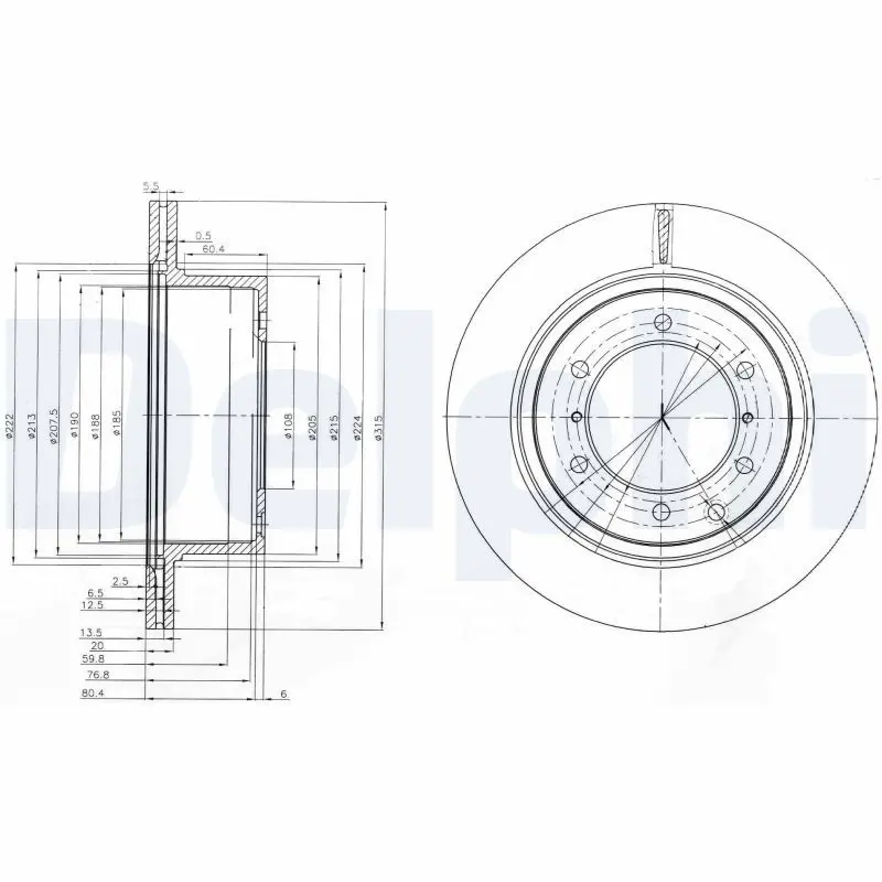 Bremžu diski DELPHI BG4014