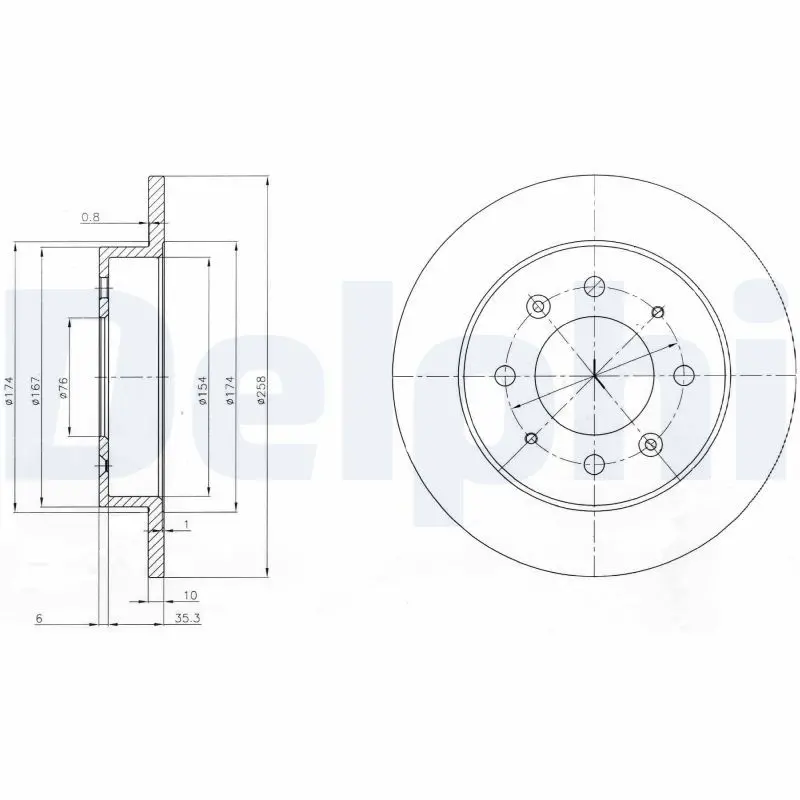 Bremžu diski DELPHI BG4017