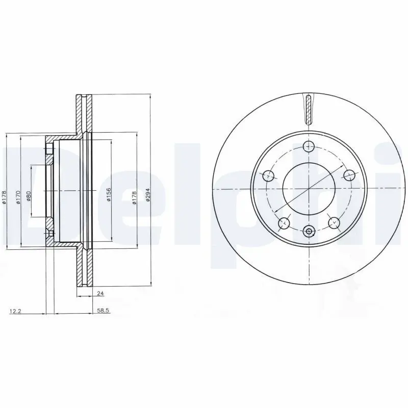 Bremžu diski DELPHI BG4023