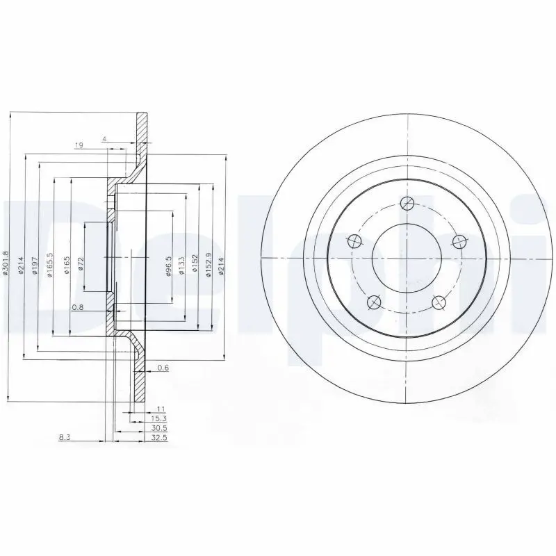 Bremžu diski DELPHI BG4026