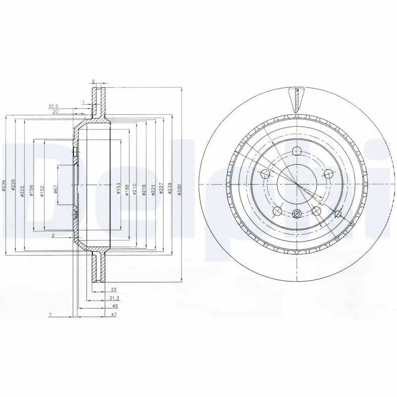 Bremžu diski DELPHI BG4030