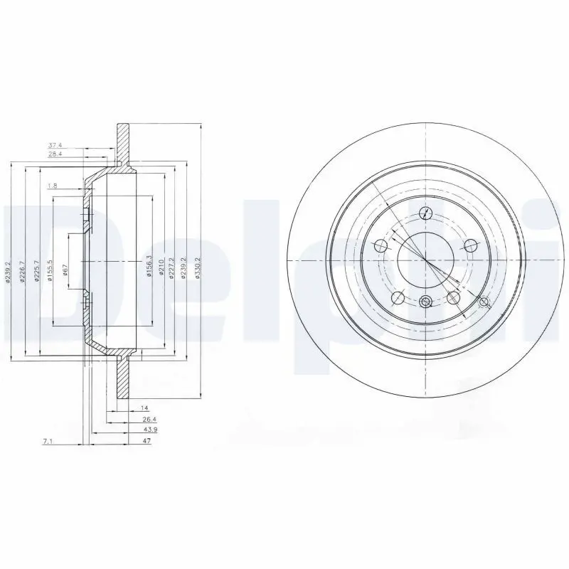 Bremžu diski DELPHI BG4031