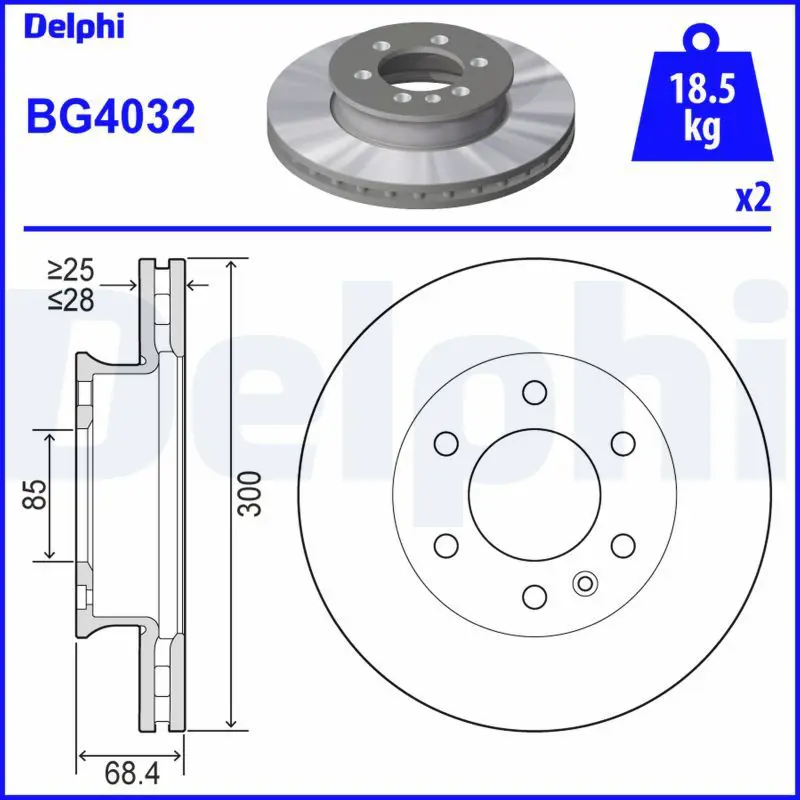 Bremžu diski DELPHI BG4032