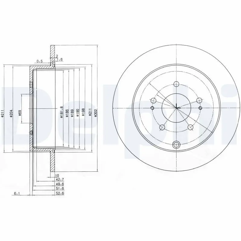 Bremžu diski DELPHI BG4035