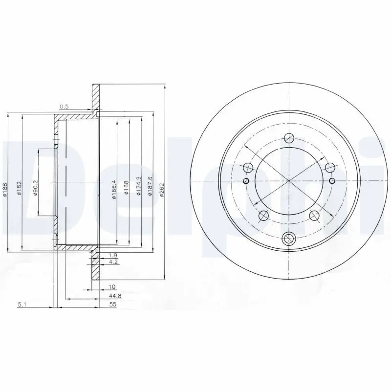Bremžu diski DELPHI BG4037