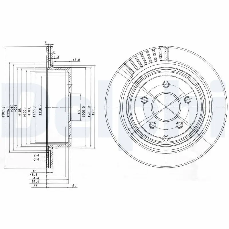 Bremžu diski DELPHI BG4041