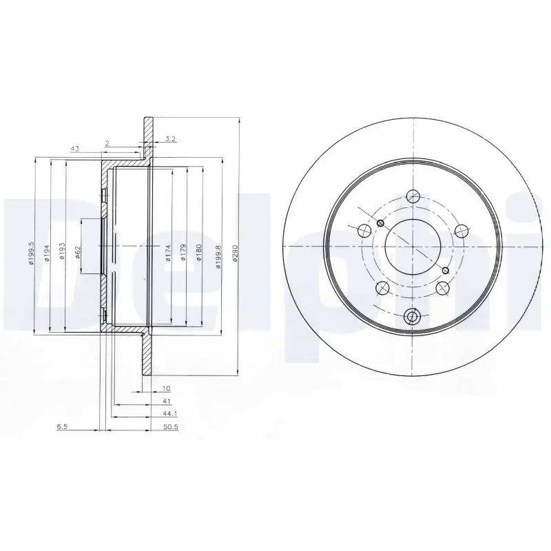 Bremžu diski DELPHI BG4051
