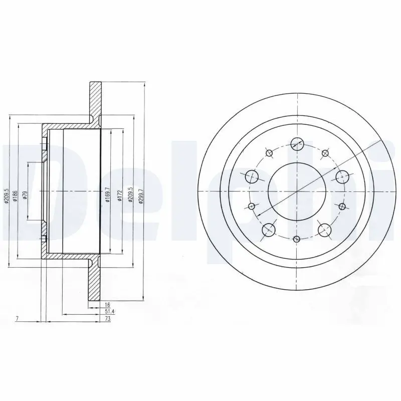 Bremžu diski DELPHI BG4062