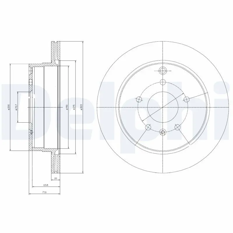 Bremžu diski DELPHI BG4069