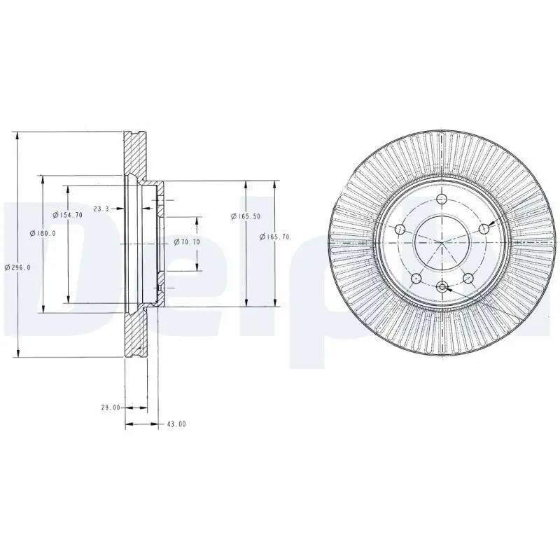 Bremžu diski DELPHI BG4092C