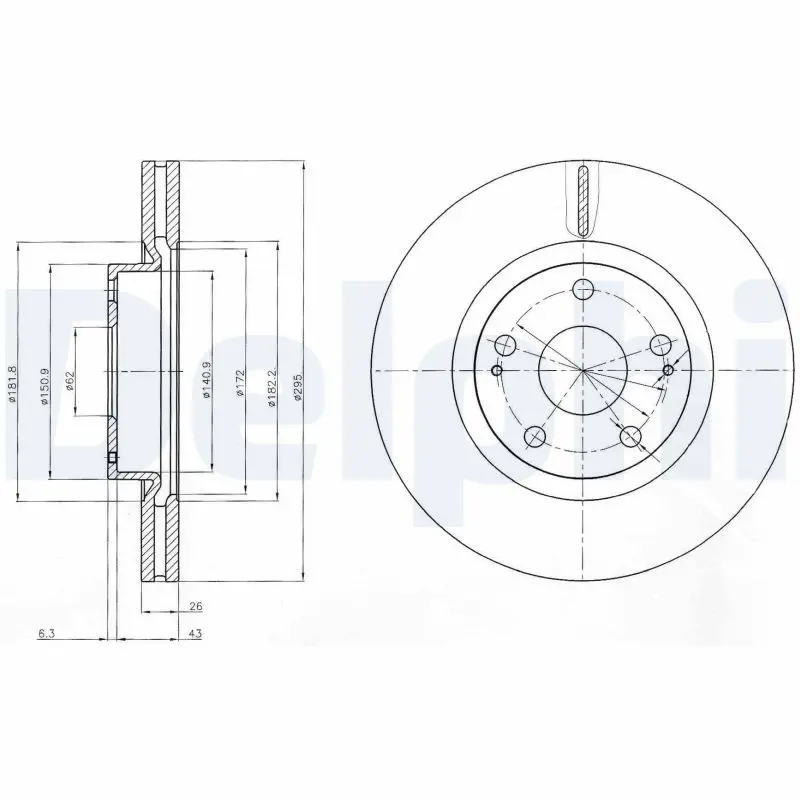 Bremžu diski DELPHI BG4113