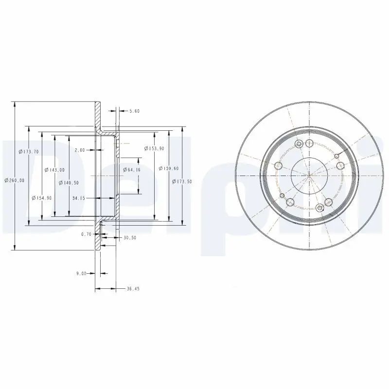 Bremžu diski DELPHI BG4118C