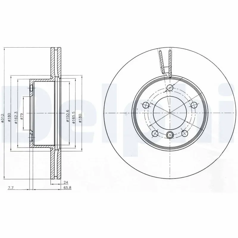 Bremžu diski DELPHI BG4172C