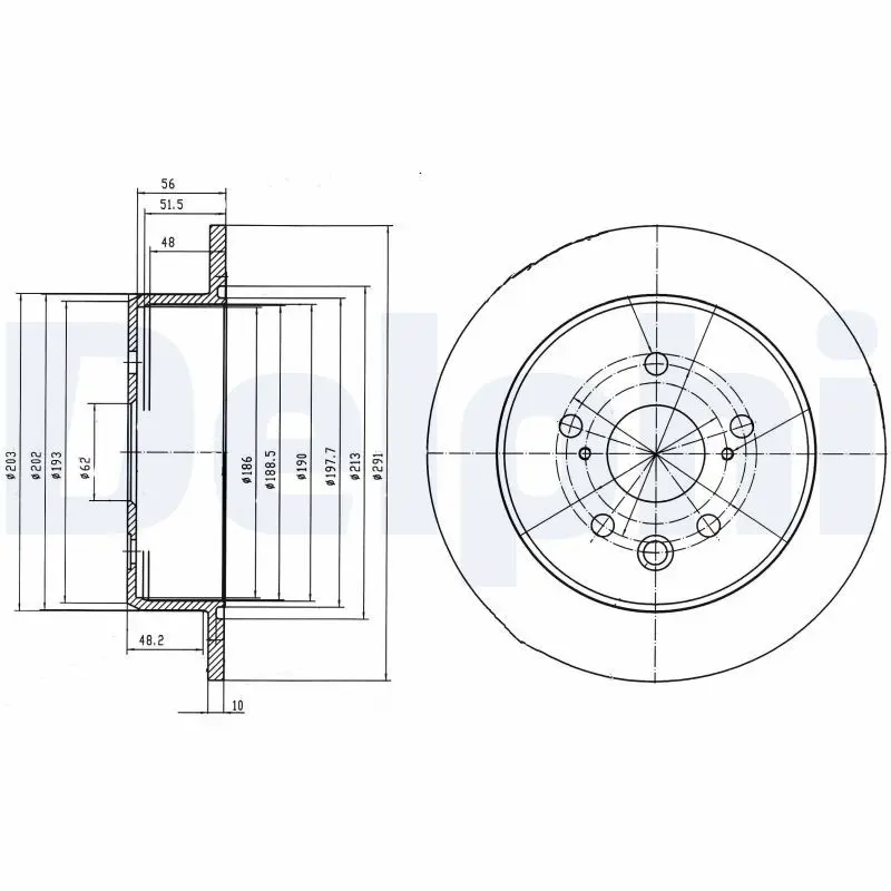 Bremžu diski DELPHI BG4178