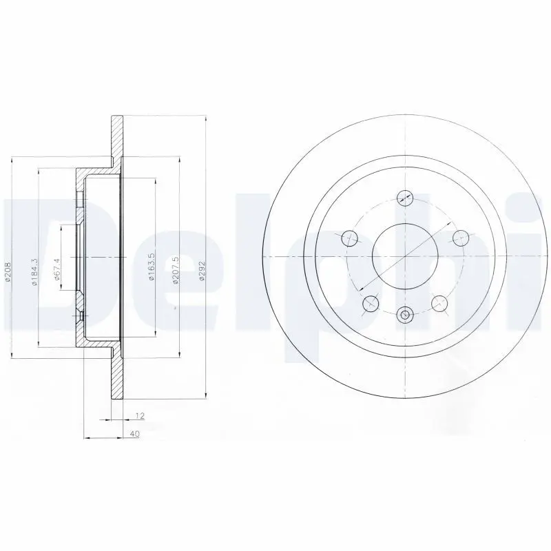 Bremžu diski DELPHI BG4188