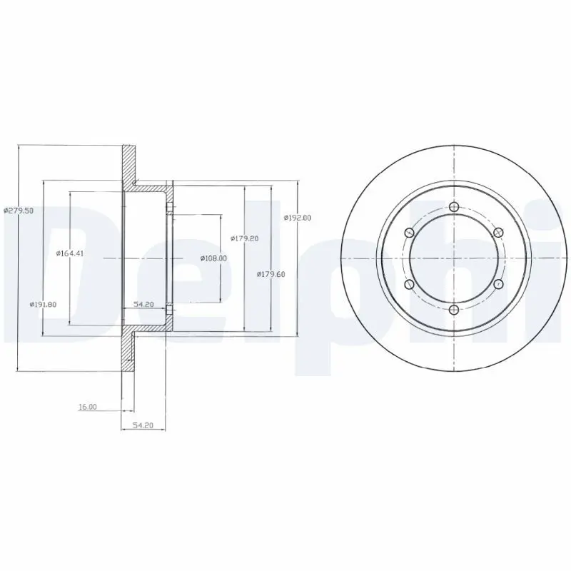 Bremžu diski DELPHI BG4218