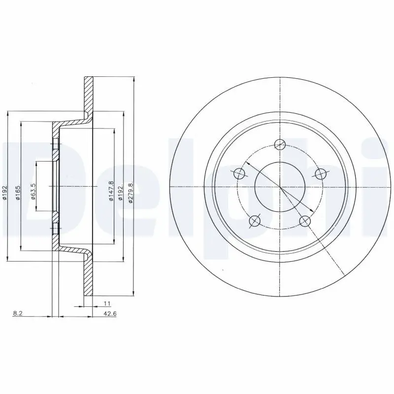 Bremžu diski DELPHI BG4533C