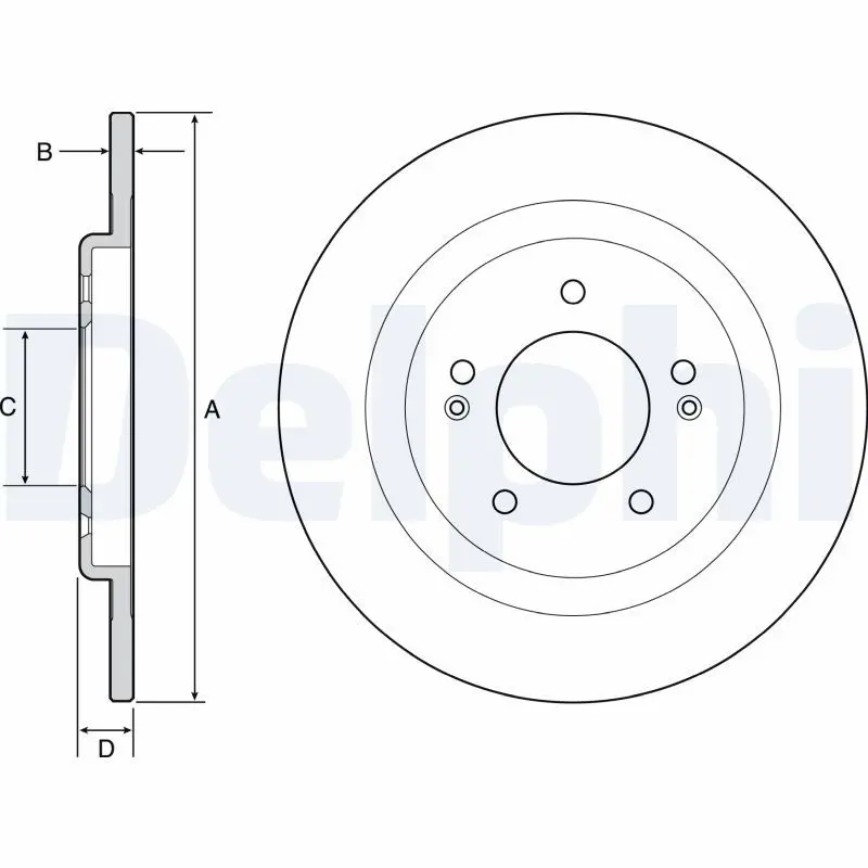 Bremžu diski DELPHI BG4563C