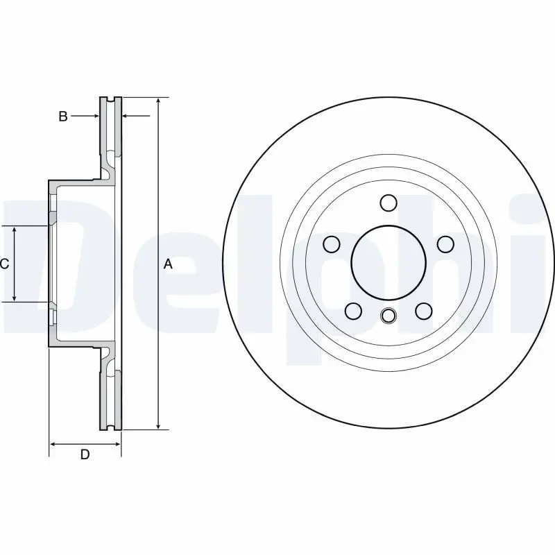 Bremžu diski DELPHI BG4644C