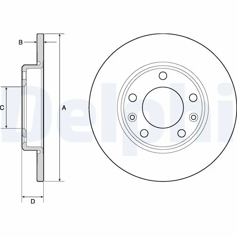 Bremžu diski DELPHI BG4670C