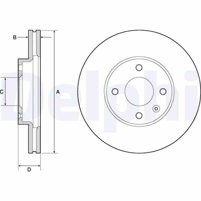 Bremžu diski DELPHI BG4671C