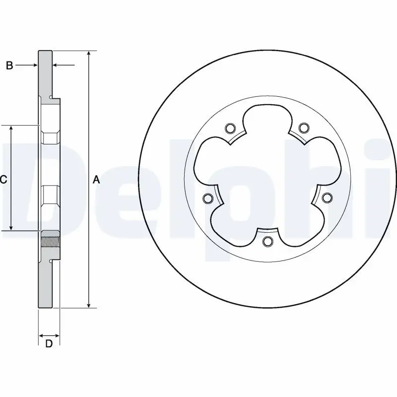 Bremžu diski DELPHI BG4681C