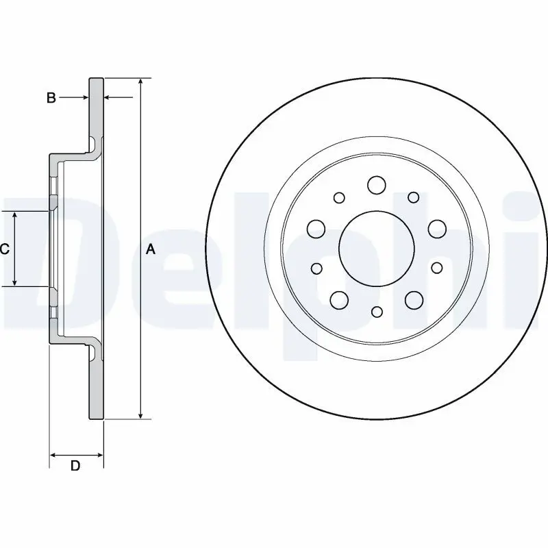 Bremžu diski DELPHI BG4690C