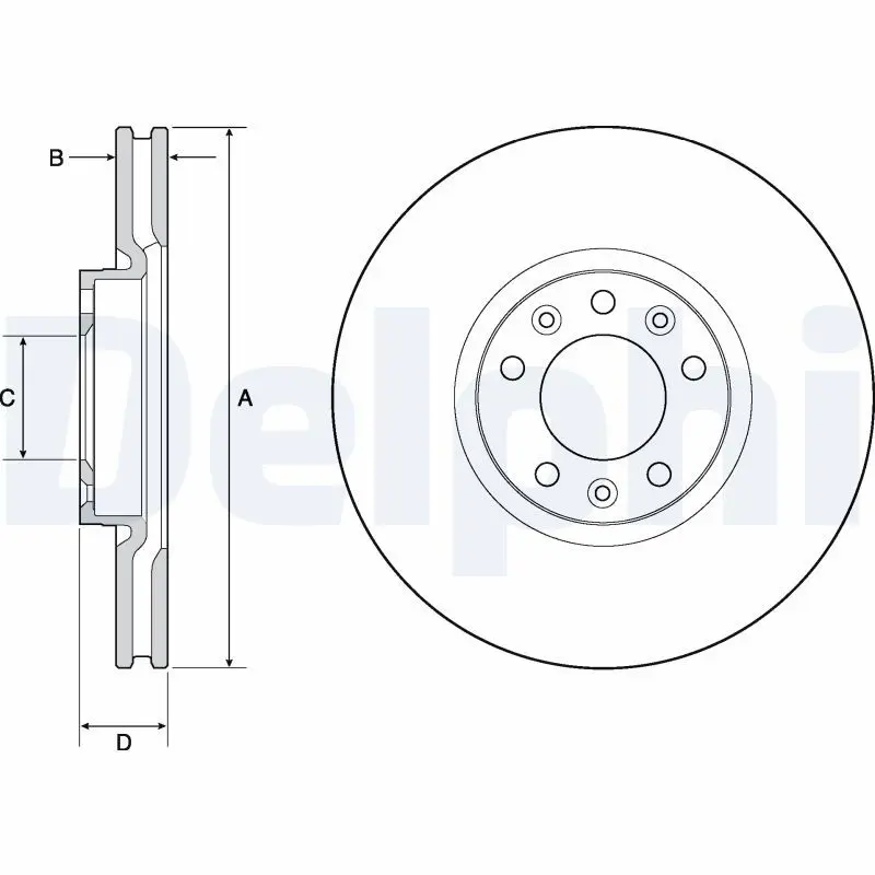 Bremžu diski DELPHI BG4696C