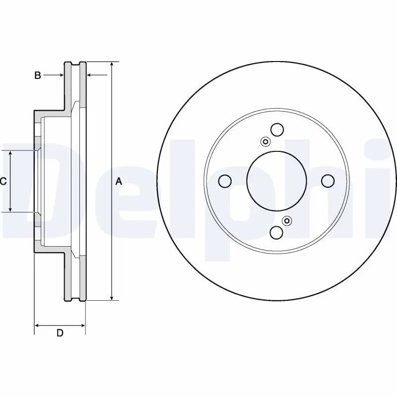 Bremžu diski DELPHI BG4810C